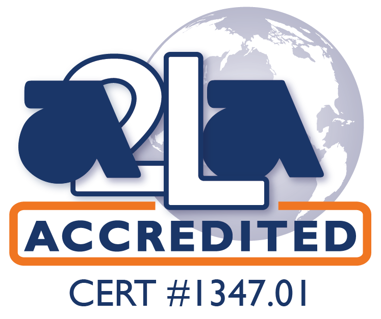 A2LA Accredited Certification #1347.01